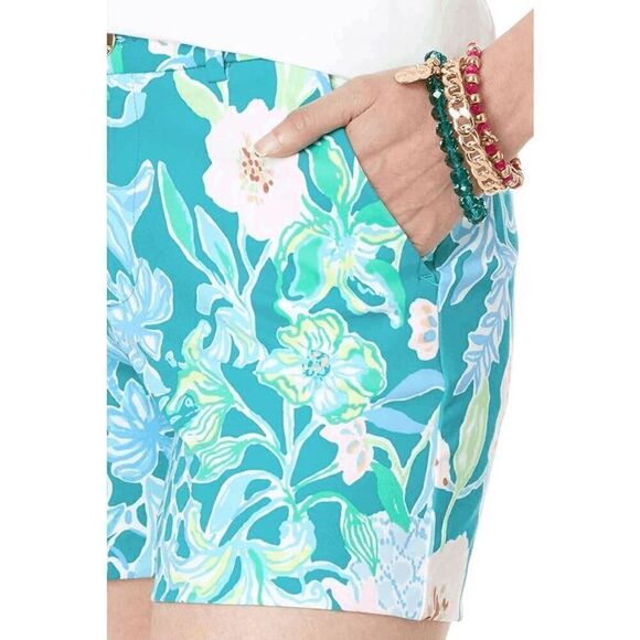 💚🌴 LILLY PULITZER 5" Callahan Mid Rise Stretch Short with Pockets SIZE 2 NWT - Picture 16 of 16